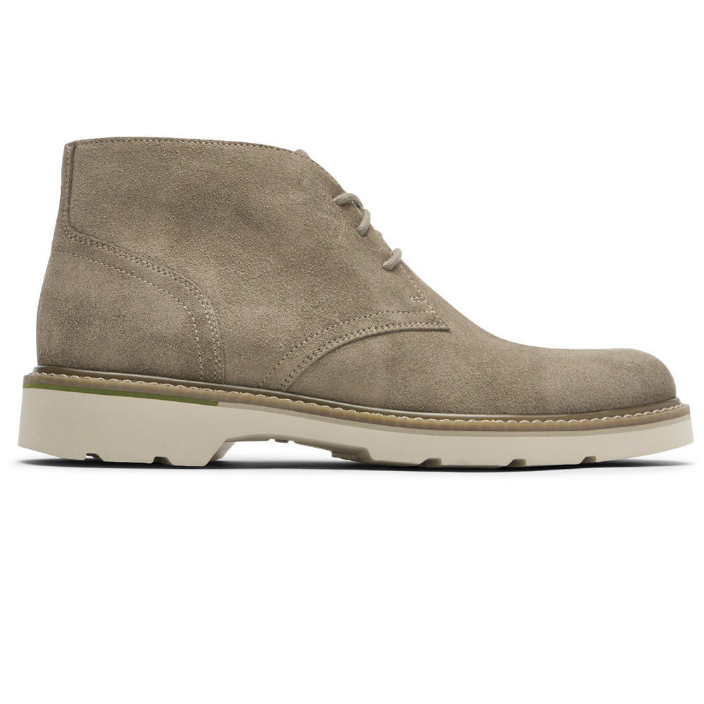 Rockport Mens Boots Grey - Charlee Waterproof Chukka - UK 428-OZVRSF